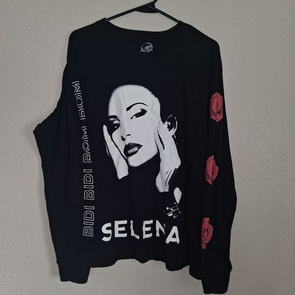 Official Selena Quintanilla Bidi Bidi Bom Bom Long Sleeve Graphic T-Shirt XL